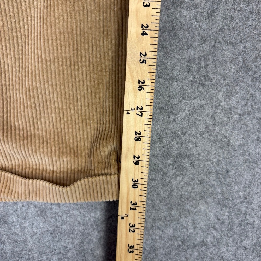 Dockers Khakis Mens Corduroy Pants Tan Pleated Wide Wale Trousers 36x32 - Picture 5 of 7